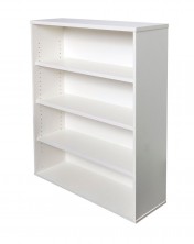 SPBC12 Bookcase 900 W X 315 D X 1200 H. 3 Adjustable Shelves. White Or Beech Melamine